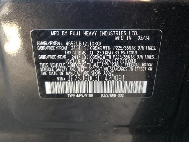 Photo 9 VIN: JF2SJGDC3FH420091 - SUBARU FORESTER 2 