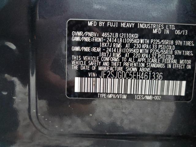 Photo 11 VIN: JF2SJGDC5EH461336 - SUBARU FORESTER 2 