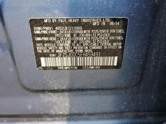 Photo 11 VIN: JF2SJGDC5FH459491 - SUBARU FORESTER 