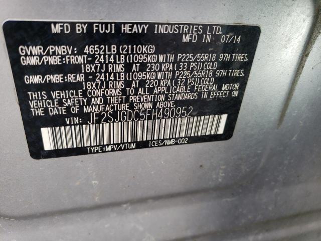 Photo 13 VIN: JF2SJGDC5FH490952 - SUBARU FORESTER 2 