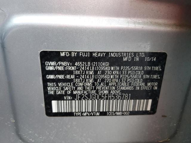 Photo 11 VIN: JF2SJGDC5FH536781 - SUBARU FORESTER 