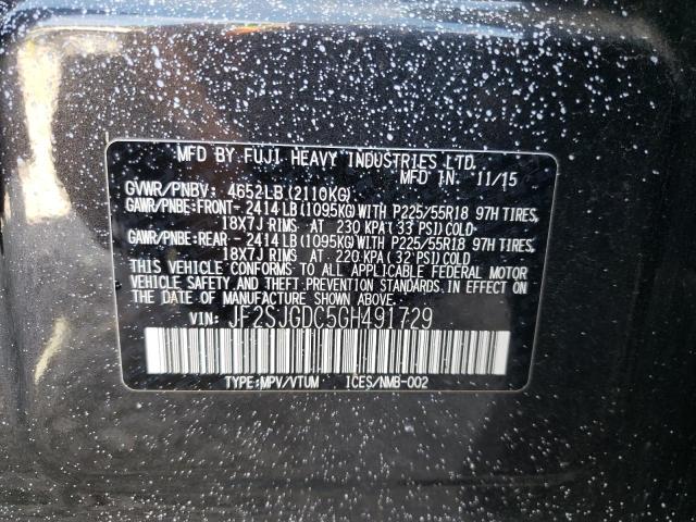 Photo 12 VIN: JF2SJGDC5GH491729 - SUBARU FORESTER 2 