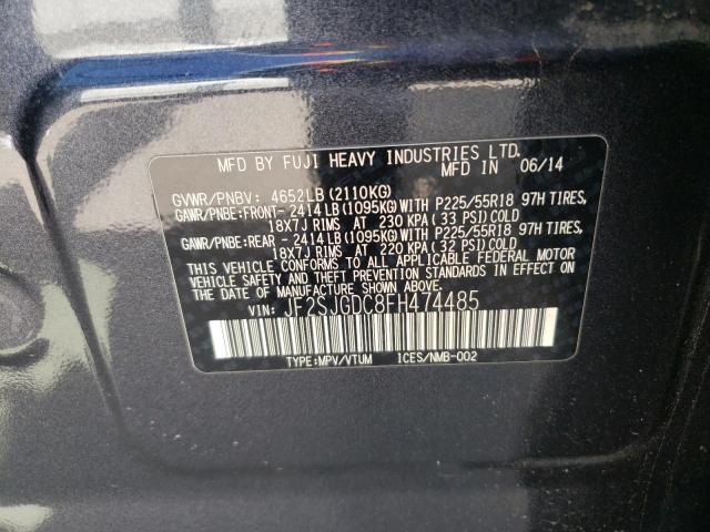 Photo 12 VIN: JF2SJGDC8FH474485 - SUBARU FORESTER 