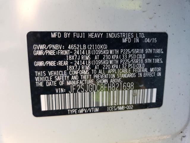 Photo 11 VIN: JF2SJGDC8FH821698 - SUBARU FORESTER 2 