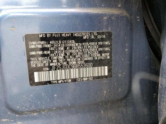 Photo 12 VIN: JF2SJGDC9GH552600 - SUBARU FORESTER 