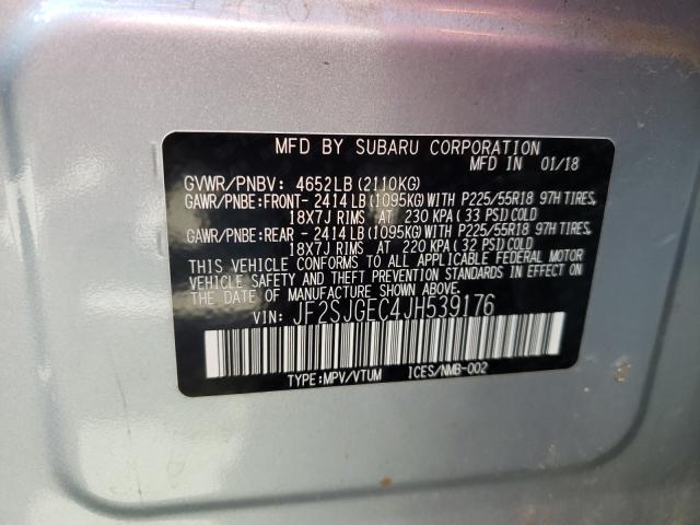 Photo 9 VIN: JF2SJGEC4JH539176 - SUBARU FORESTER 2 