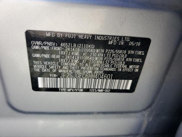 Photo 11 VIN: JF2SJGEC6HH404601 - SUBARU FORESTER 2 