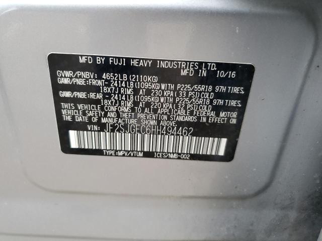 Photo 11 VIN: JF2SJGEC6HH494462 - SUBARU FORESTER 