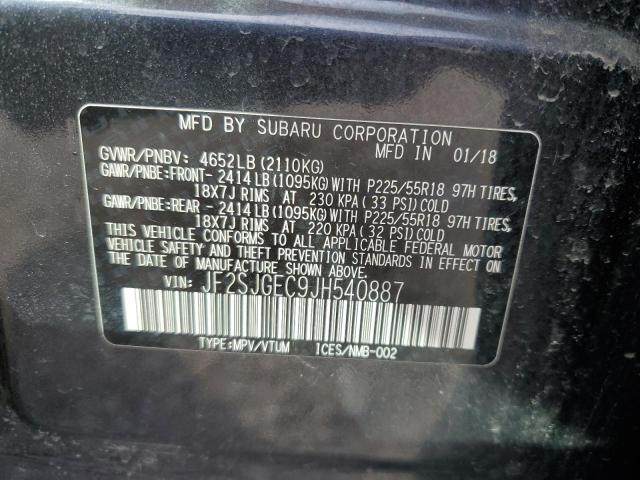 Photo 11 VIN: JF2SJGEC9JH540887 - SUBARU FORESTER 