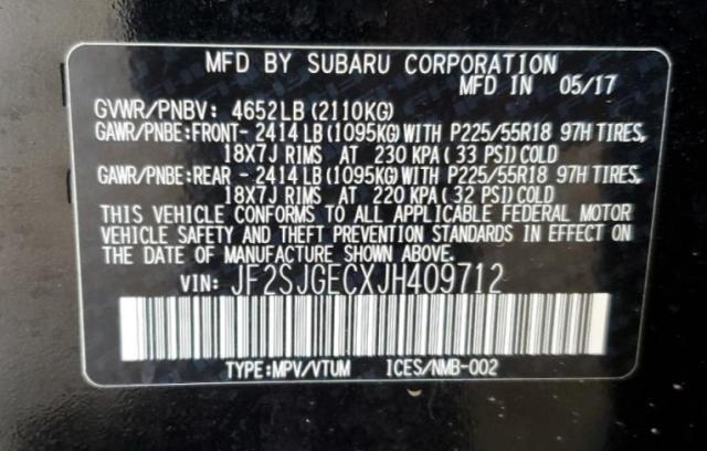 Photo 12 VIN: JF2SJGECXJH409712 - SUBARU FORESTER 2 