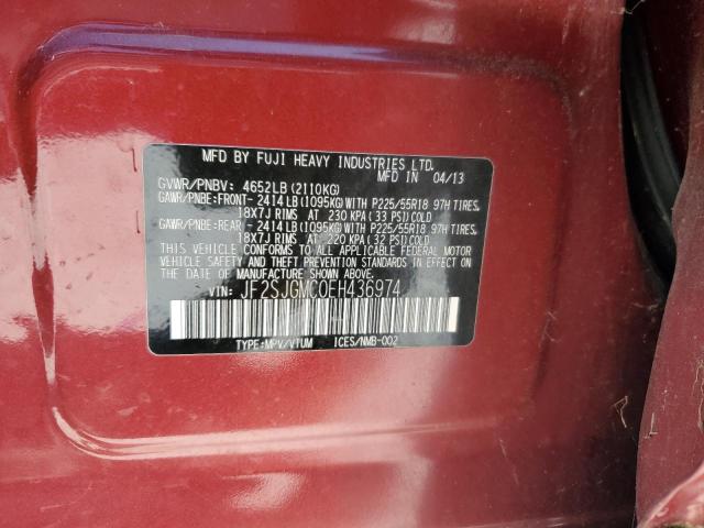 Photo 12 VIN: JF2SJGMC0EH436974 - SUBARU FORESTER 2 