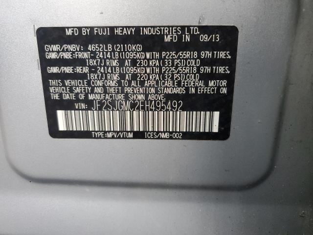 Photo 13 VIN: JF2SJGMC2EH495492 - SUBARU FORESTER 2 