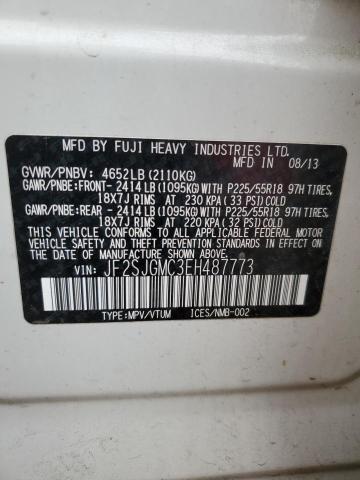 Photo 12 VIN: JF2SJGMC3EH487773 - SUBARU FORESTER 2 