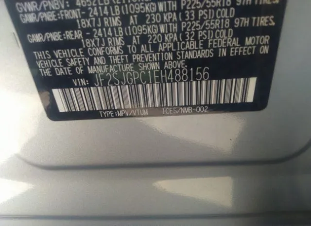 Photo 8 VIN: JF2SJGPC1EH488156 - SUBARU FORESTER 