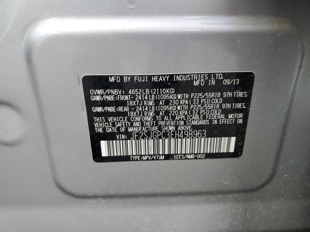 Photo 12 VIN: JF2SJGPC3EH498963 - SUBARU FORESTER 