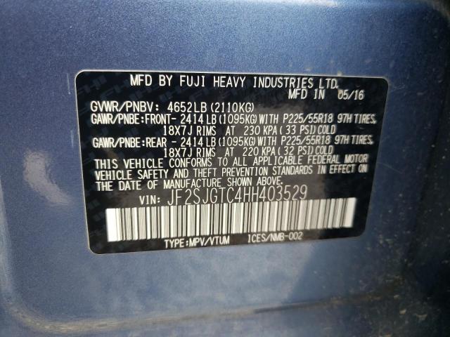 Photo 9 VIN: JF2SJGTC4HH403529 - SUBARU FORESTER 2 