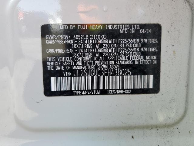 Photo 12 VIN: JF2SJGUC3FH438025 - SUBARU FORESTER 2 