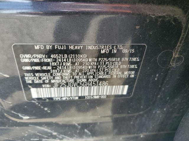 Photo 12 VIN: JF2SJGVC5GH451486 - SUBARU FORESTER 2 