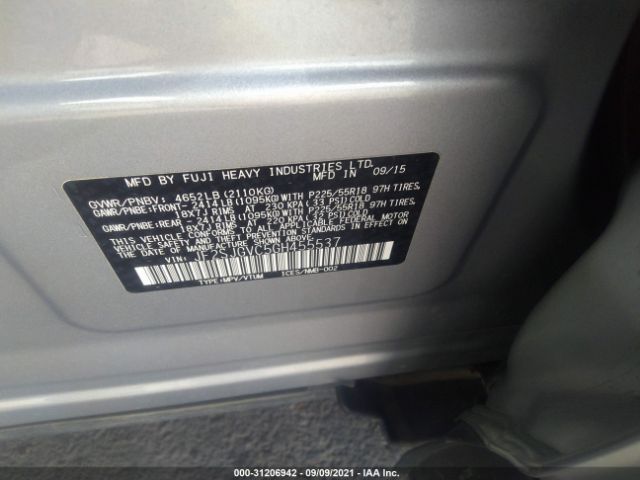 Photo 8 VIN: JF2SJGVC5GH455537 - SUBARU FORESTER 