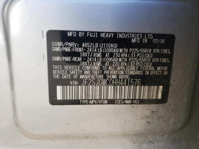 Photo 9 VIN: JF2SJGWC0HH441576 - SUBARU FORESTER 2 