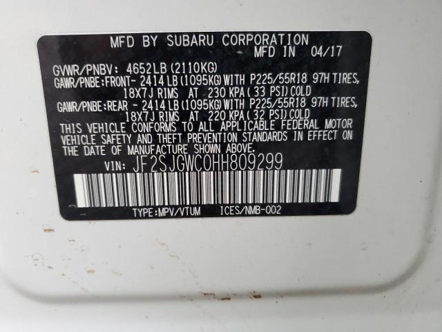 Photo 12 VIN: JF2SJGWC0HH809299 - SUBARU FORESTER 