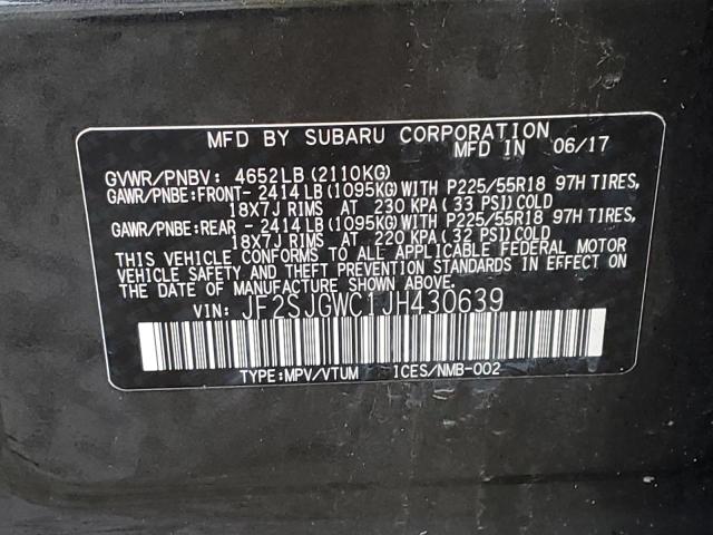 Photo 12 VIN: JF2SJGWC1JH430639 - SUBARU FORESTER 2 