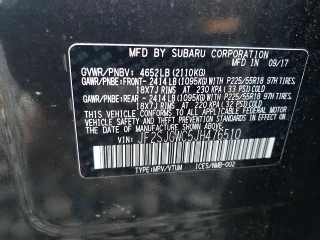 Photo 12 VIN: JF2SJGWC5JH476510 - SUBARU FORESTER 