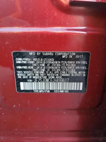 Photo 12 VIN: JF2SJGWC6JH499617 - SUBARU FORESTER 