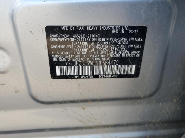 Photo 11 VIN: JF2SJGWC7HH564470 - SUBARU FORESTER 2 