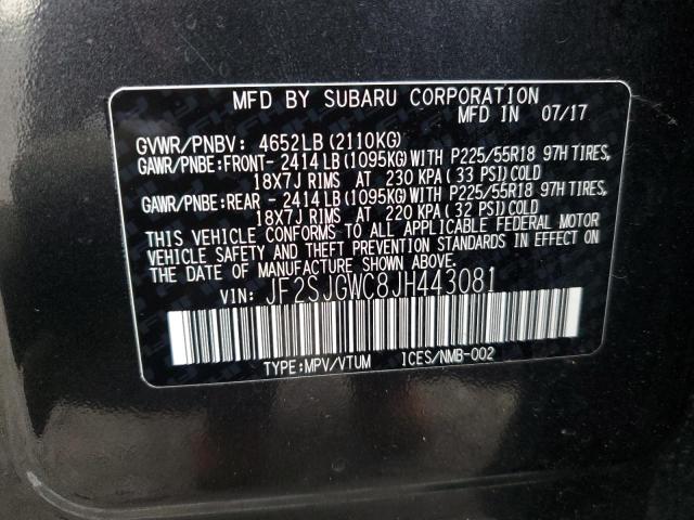 Photo 12 VIN: JF2SJGWC8JH443081 - SUBARU FORESTER 