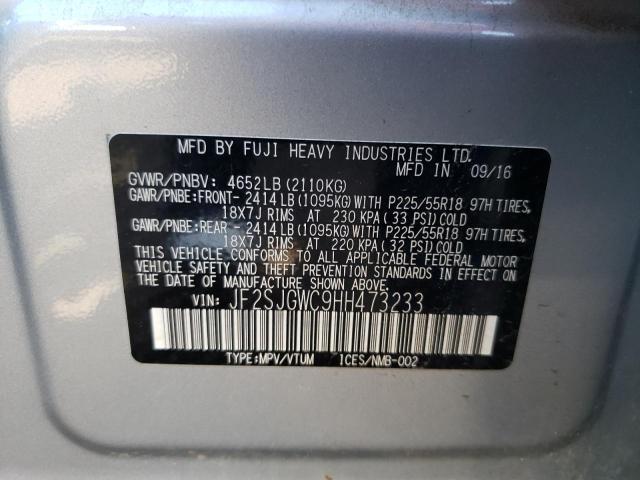 Photo 11 VIN: JF2SJGWC9HH473233 - SUBARU FORESTER 