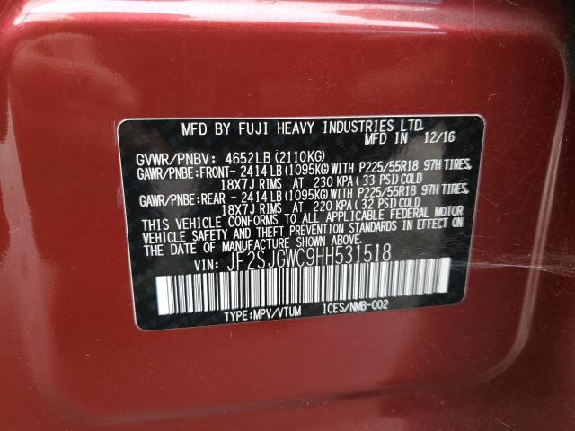 Photo 13 VIN: JF2SJGWC9HH531518 - SUBARU FORESTER 2 