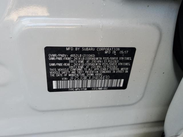 Photo 12 VIN: JF2SJGWCXJH404430 - SUBARU FORESTER 2 