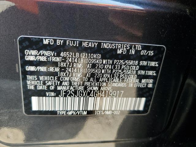 Photo 13 VIN: JF2SJGXC4GH419917 - SUBARU FORESTER 