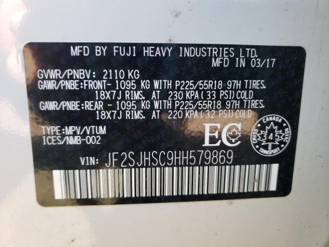 Photo 9 VIN: JF2SJHSC9HH579869 - SUBARU FORESTER 2 