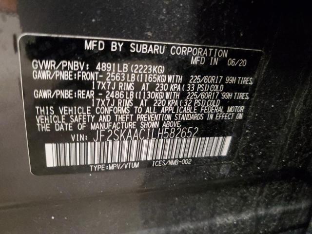 Photo 11 VIN: JF2SKAAC1LH582652 - SUBARU FORESTER 