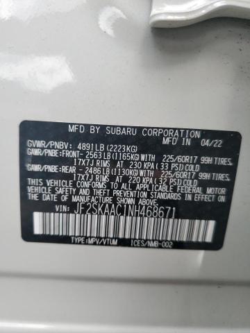 Photo 13 VIN: JF2SKAAC1NH468671 - SUBARU FORESTER 