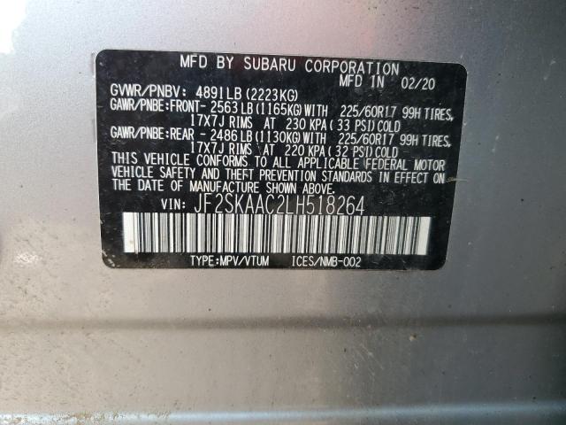 Photo 12 VIN: JF2SKAAC2LH518264 - SUBARU FORESTER S 