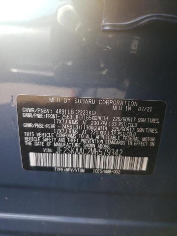 Photo 11 VIN: JF2SKAAC2MH579342 - SUBARU FORESTER 