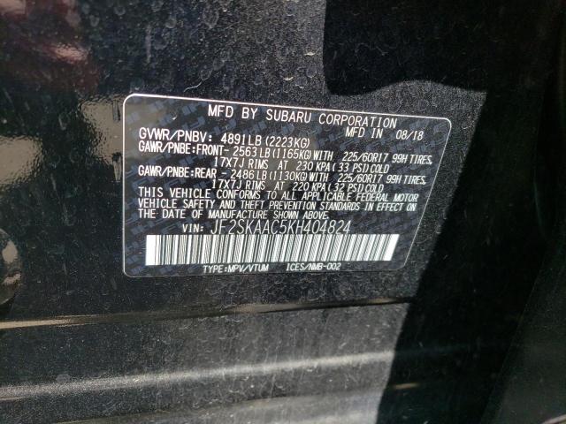 Photo 13 VIN: JF2SKAAC5KH404824 - SUBARU FORESTER 