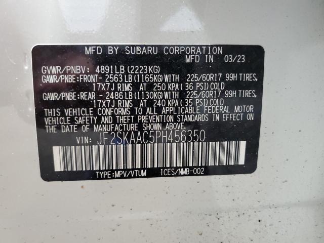 Photo 12 VIN: JF2SKAAC5PH456350 - SUBARU FORESTER 