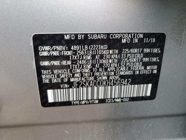 Photo 13 VIN: JF2SKACC0KH456942 - SUBARU FORESTER 