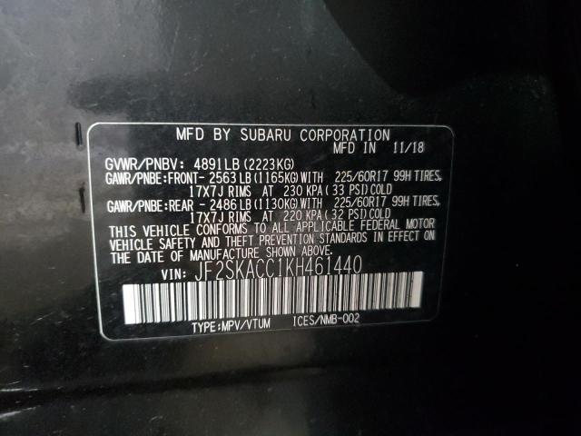 Photo 12 VIN: JF2SKACC1KH461440 - SUBARU FORESTER 