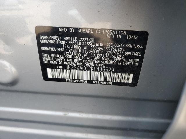 Photo 11 VIN: JF2SKACC2KH436529 - SUBARU FORESTER 