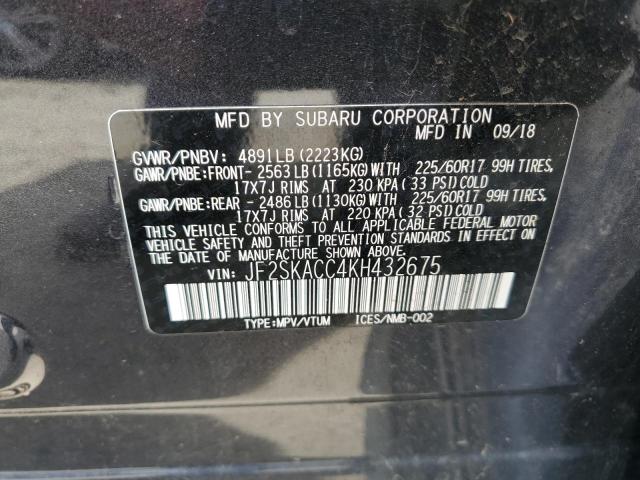 Photo 11 VIN: JF2SKACC4KH432675 - SUBARU FORESTER 