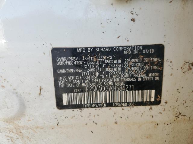 Photo 12 VIN: JF2SKACC5KH584271 - SUBARU FORESTER 