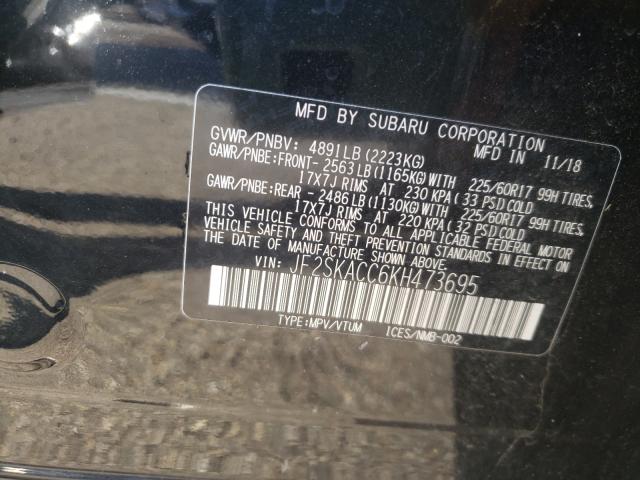 Photo 9 VIN: JF2SKACC6KH473695 - SUBARU FORESTER 