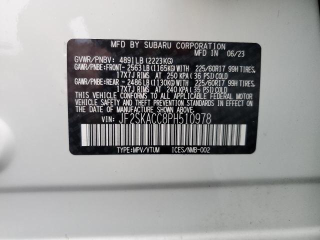 Photo 13 VIN: JF2SKACC8PH510978 - SUBARU FORESTER 