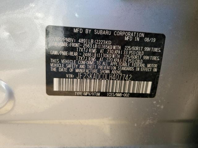 Photo 11 VIN: JF2SKADC0LH407742 - SUBARU FORESTER 