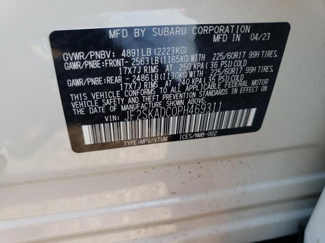 Photo 11 VIN: JF2SKADC0PH469311 - SUBARU FORESTER P 